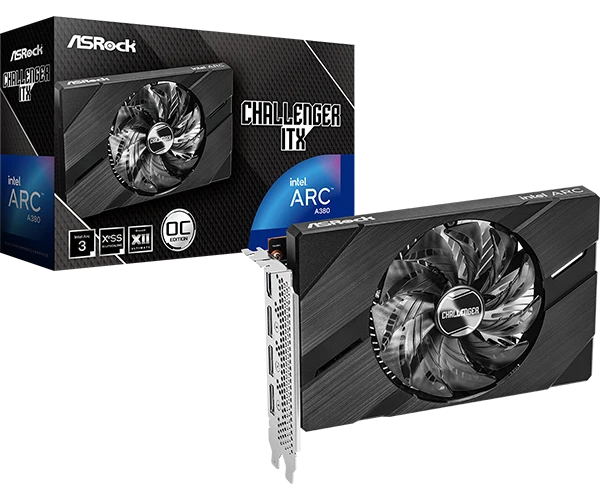 ASRock Intel Arc A380 Challenger ITX 6GB OC