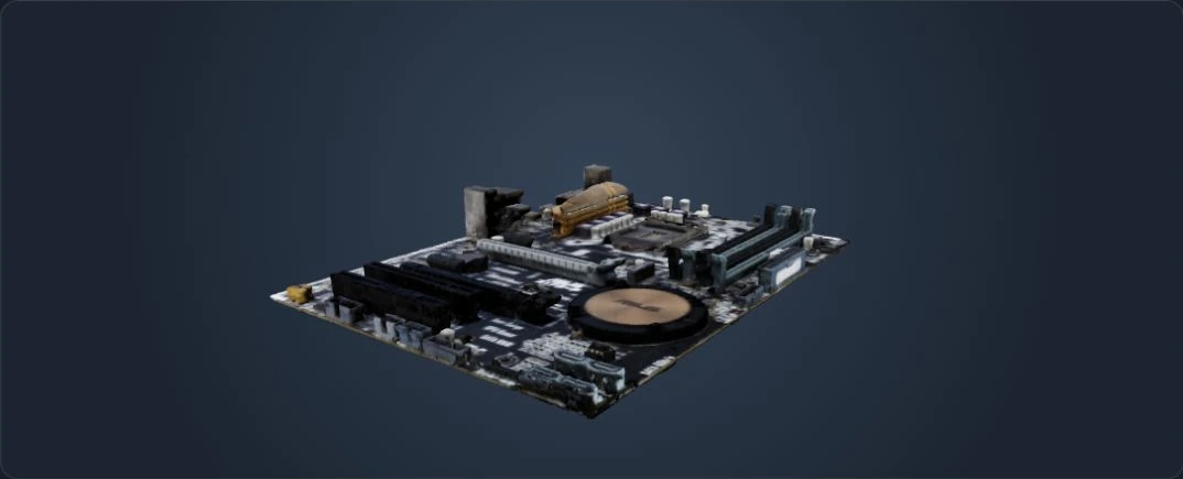 ASUS Z170-P — 3D model render