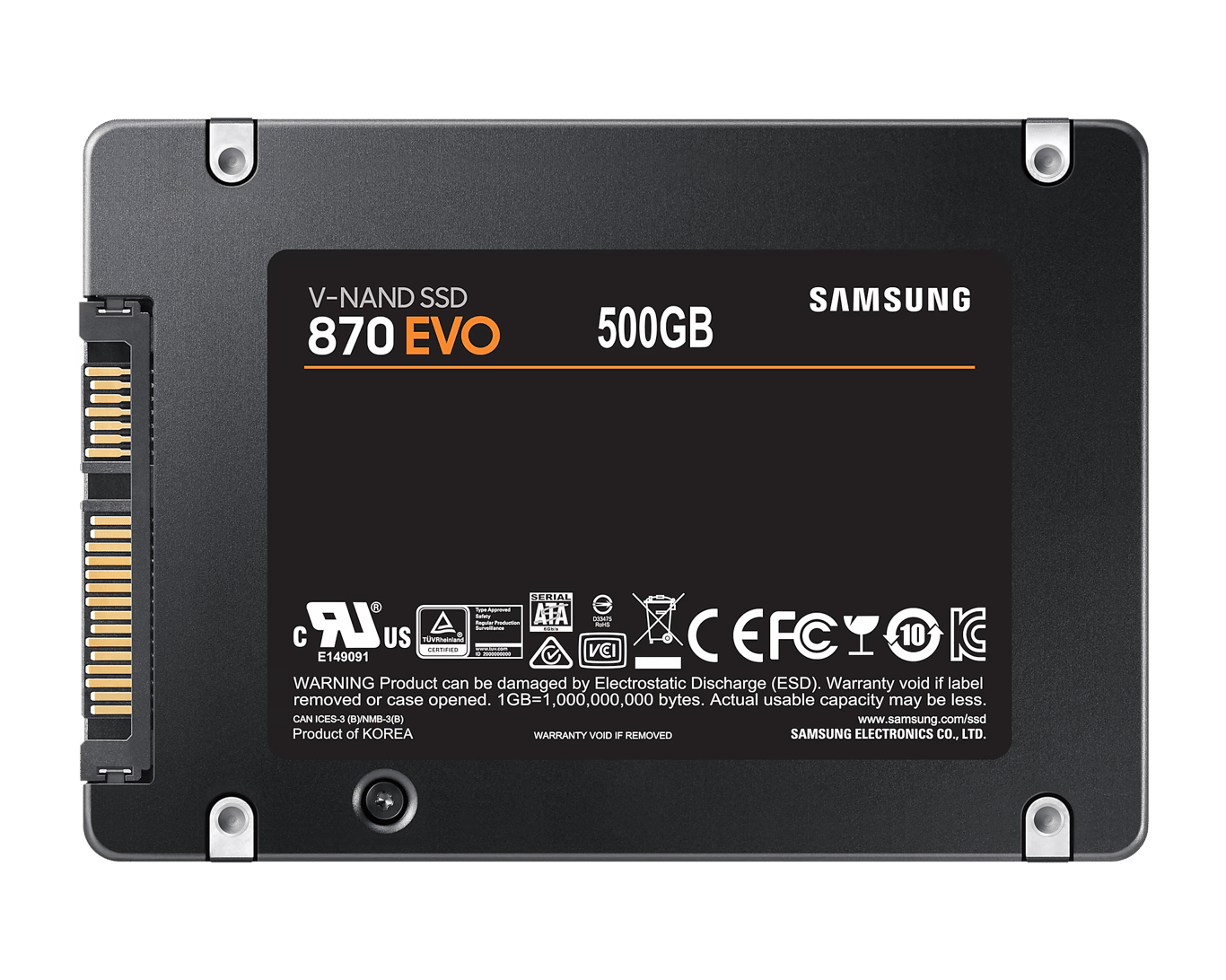 Samsung 870 EVO 500GB SATA 2.5-inch SSD