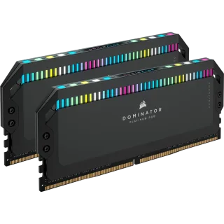 CORSAIR DOMINATOR PLATINUM RGB DDR5 black two-module kit (CMT32GX5M2C4800C34 image)