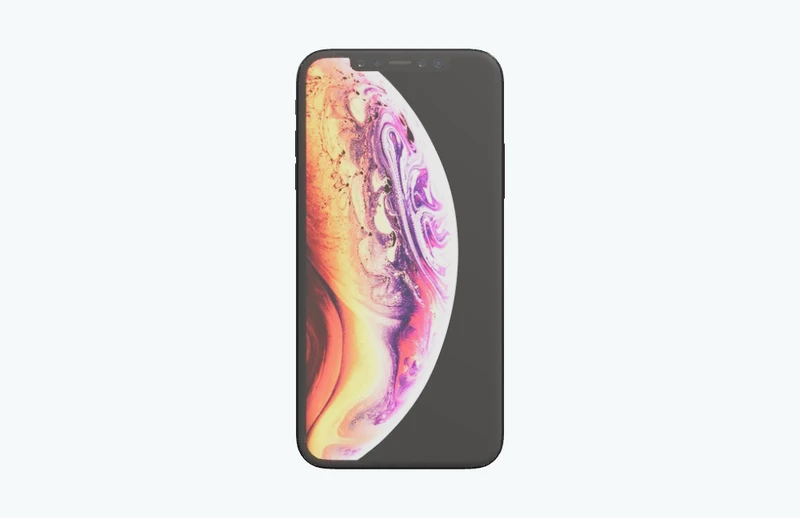 iPhone XS — 3D model render