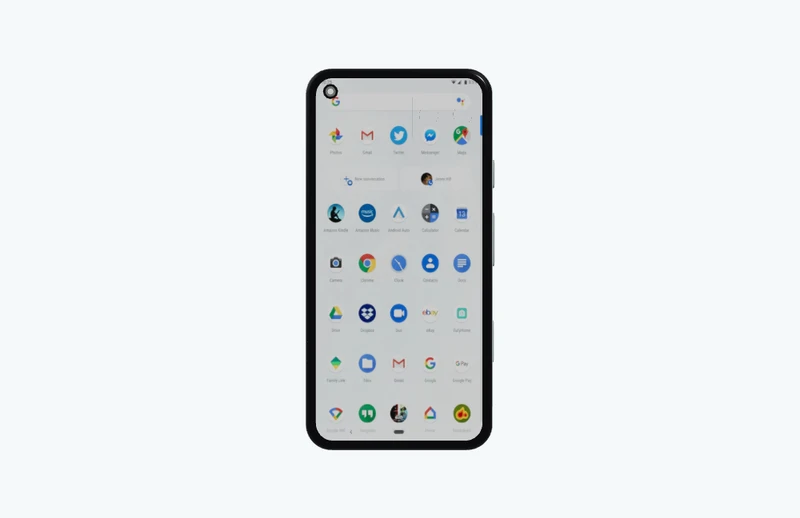 Pixel 5 — 3D model render